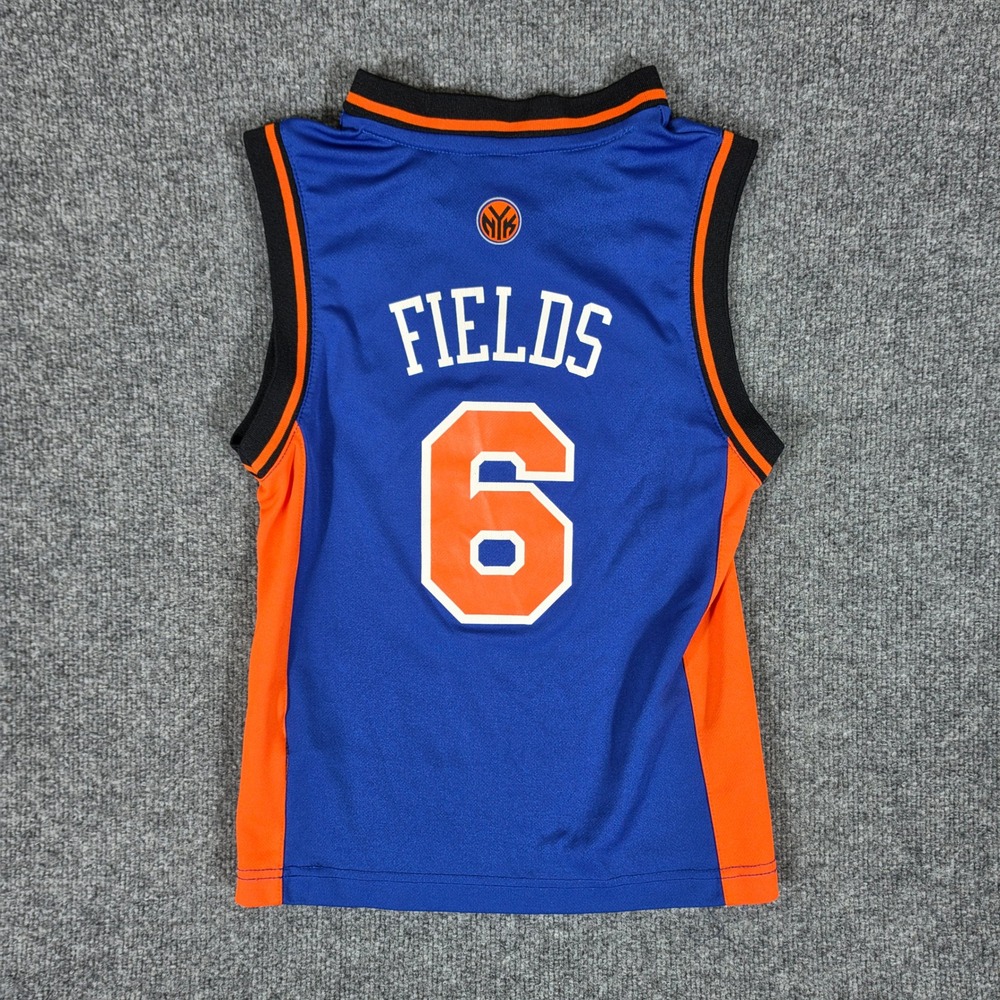 2011 Adidas Knicks Landry Fields 6 Basketball Jersey Youth Small Blue Orange